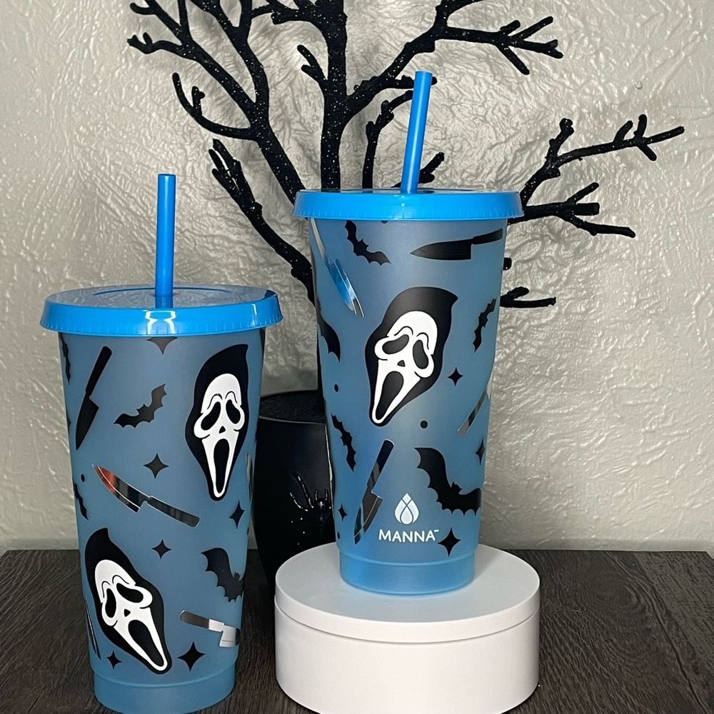 2 Ghost face Halloween cups